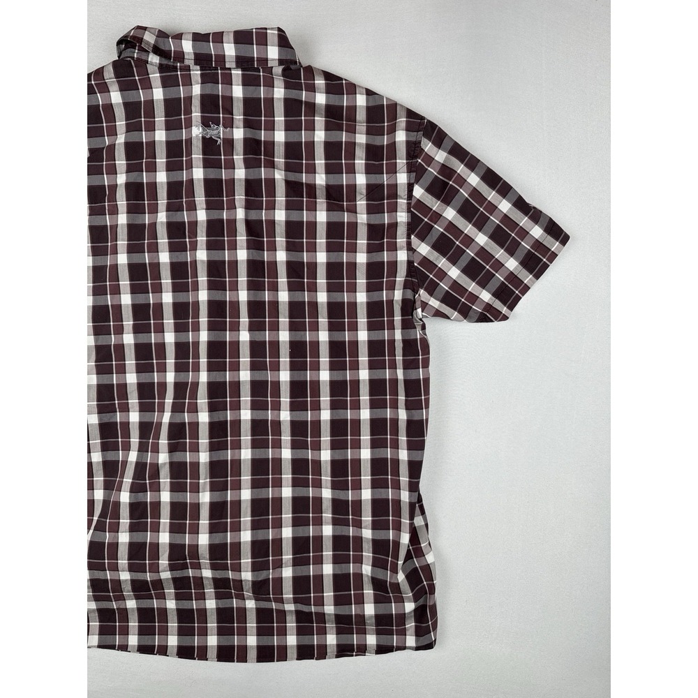 Arcteryx Brohm SS Plaid Shirt Mens XL Hiking Outdoor Trail Button Up - Picture 9 of 13